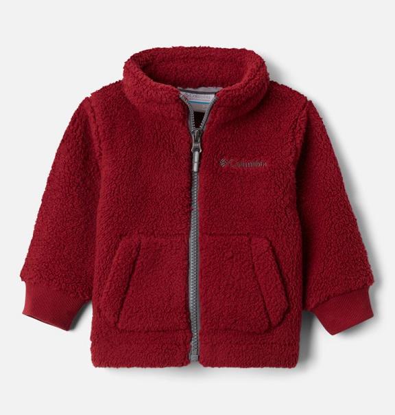 Columbia Rugged Ridge Sherpa Fleece Jacket Red For Boys NZ78410 New Zealand